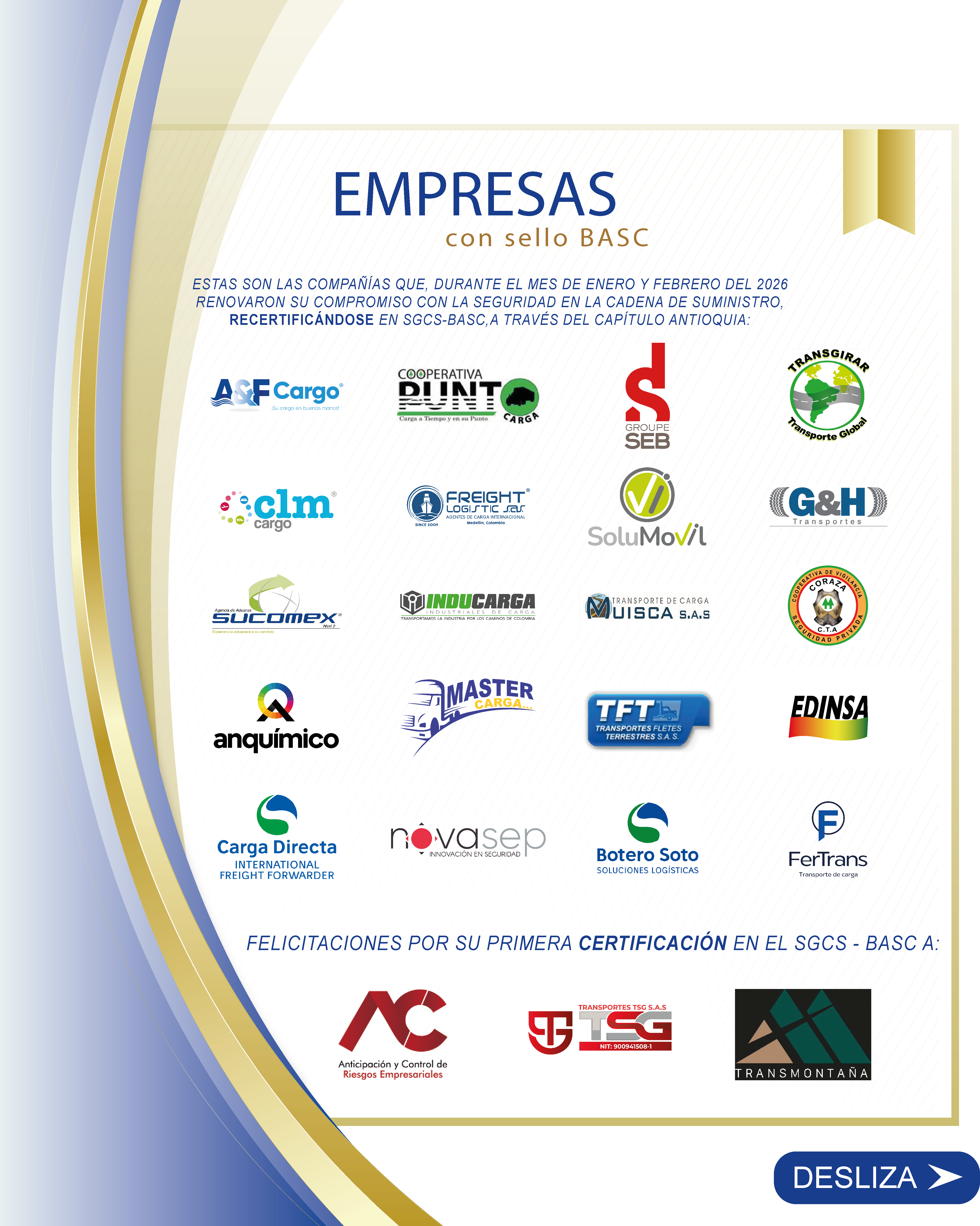 ¡Nuestras compañías Enero y Febrero 2026!